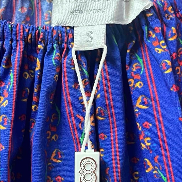 Caroline Constas Women's Blue and Pink Striped Top - Picture 8 of 10